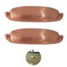 Puxador Concha Cobre Escovado Stilo Gruppa 128mm 2 Unidades - 1