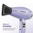 Ver imagem 2 de Secador de Cabelo Mondial 3 Temperaturas 2 Velocidades Lilás 2000w Bivolt - Sc-21
