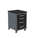 Ver imagem 2 de Gaveteiro Volante 4 Gavetas Gv04p25tub