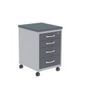 Ver imagem 2 de Gaveteiro Volante 4 Gavetas Gv04p25tub