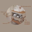 Ver imagem 5 de Gabinete para Banheiro com Cuba Hana Espresso Móveis Bege/Cappuccino