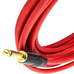 Cabo P10 para P10 Mono Profissional - Vermelho    1 Metro - 4