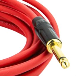 Cabo P10 para P10 Mono Profissional - Vermelho    1 Metro - 3