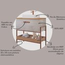 Ver imagem 6 de Gabinete para Banheiro com Cuba Hana Espresso Móveis Cinza/Cimento
