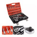 Ver imagem 3 de Jogo Soquetes 108 Peças e Ponteiras Encaixe 1/4 e 1/2