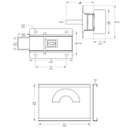 Ver imagem 2 de Ferrolho Fecho Tarjeta Fechadura Livre e Ocupado Inox Escovado | Silvana