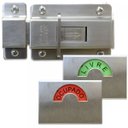 Ver imagem 3 de Ferrolho Fecho Tarjeta Fechadura Livre e Ocupado Inox Escovado | Silvana