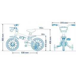 Bicicleta Infantil Aro 12 com Garrafinha e Rodinhas | Nathor Mechanic - 2