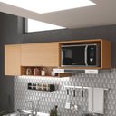 Ver imagem 1 de Armário Aéreo de Cozinha 190cm 2 Portas Alice Yescasa