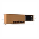 Ver imagem 4 de Armário Aéreo de Cozinha 190cm 2 Portas Alice Yescasa Laranja/Angelin Premium
