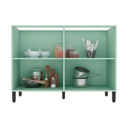 Balcão de Cozinha Manhattan Ph 3073 S/ Tampo C/2 Portas 120cm Branco - Herval - 3 Balcão de Cozinha Manhattan Ph 3073 S/ Tampo C/2 Portas 120cm Branco - Herval - 3