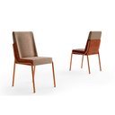 Ver imagem 6 de Sala de Jantar Completa Stellar 1599 Aço C/ Tampo Madeirado 100cm e 4 Cadeiras Hug Rose/petra -