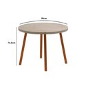 Ver imagem 2 de Sala de Jantar Completa Stellar 1599 Aço C/ Tampo Madeirado 100cm e 4 Cadeiras Hug Rose/petra -