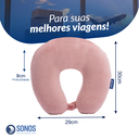 Ver imagem 4 de Kit 2 Almofadas de Pescoço Tradicional Sonos Rosê