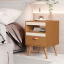 Ver imagem 2 de Kit 02 Mesas de Cabeceira Sal- Cedro C/ Off