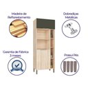 Ver imagem 3 de Armario Paneleiro Cozinha Microondas e Forno 2 Portas Viv Luz Kits Paraná - Fresno/oliva