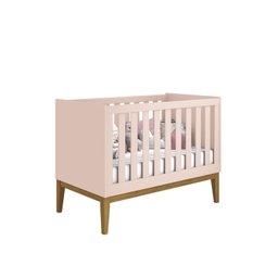Quarto de Bebê Elfe com Guarda-roupa 4 Portas, Cômoda com Porta e Berço Minicama Noah Rosa Reller - 6