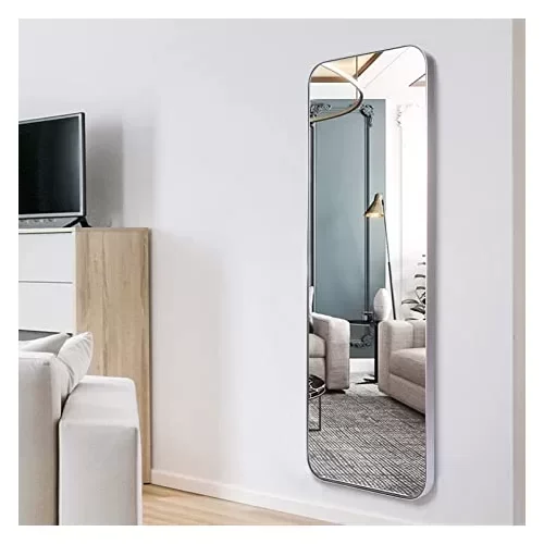 Ver imagem 5 de Espelho Retangular Corpo Inteiro C/ Moldura 170 X 70 Grande:prata