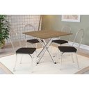 Ver imagem 1 de Mesa Cozinha Volga 90 + 4 Cad Noruega Cromado Kappesberg