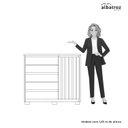 Ver imagem 5 de Cômoda Sapateira 5 Gavetas 1 Porta Duetto Branco