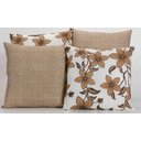 Ver imagem 1 de Kit com 4 Almofadas Decorativas Estampa Flores Palha