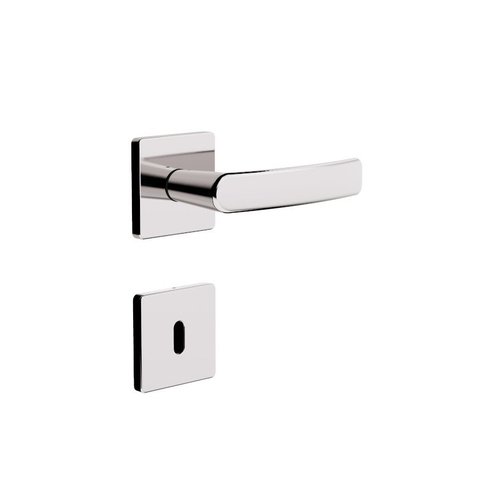 Fechadura Interna 740 Roseta Quadrada - Cromada 3f