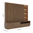 Ver imagem 3 de Estante Home Theater com Led para Tvs até 82 Polegadas Cancun