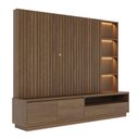 Ver imagem 2 de Estante Home Theater com Led para Tvs até 82 Polegadas Cancun