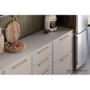 Ver mais imagens de Balcão Cozinha 1 Porta 1 Gaveta 80cm com Tampo 100% MDF Rodapé em PVC Essence Itatiaia Cinza/Fendi