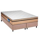 Ver imagem 1 de Cama Box Queen: Colchão Ortopédico Plumatex D45 Selectus + Base Crc Suede Clean (158x198)