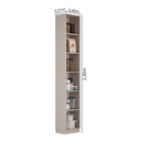 Ver imagem 3 de Paneleiro 2 Portas 40cm 100% MDF Rodaé em PVC Dobradiça Slow Motion Essence Itatiaia Cinza/Fendi