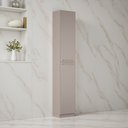 Ver imagem 1 de Paneleiro 2 Portas 40cm 100% MDF Rodaé em PVC Dobradiça Slow Motion Essence Itatiaia Cinza/Fendi
