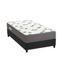 Ver imagem 1 de Cama Box Solteiro: Colchão Espuma Ortobom D33 Light + Base CRC Suede Gray(88x188)