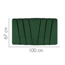 Ver imagem 2 de Painel Cabeceira Estofada Bélgica 100cm Cama Box Solteiro Suede Verde- Mabe Magazine