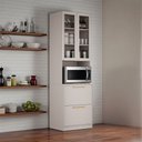 Ver imagem 1 de Paneleiro 3 Portas 1 Gaveta 70cm Espaço para Forno MDF Rodapé PVC Dobradiças Slow Essence Itatiaia C