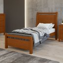 Ver imagem 1 de Cama de Solteiro Cabeceira com Detalhes Curvos Madeira Reali Frassino