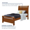 Ver imagem 3 de Cama de Solteiro Cabeceira com Detalhes Curvos Madeira Reali Frassino
