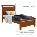 Ver imagem 2 de Cama de Solteiro Cabeceira com Detalhes Curvos Madeira Reali Frassino
