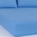 Ver imagem 4 de Lençol Casal Serena Malha 100% Algodão 138x188x23cm Azul