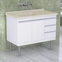 Ver imagem 2 de Pia de Cozinha Mármore Sintético 100x53cm Multimóveis CR20478  