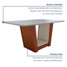 Mesa de Jantar 160x80cm Tampo MDF/vidro Apogeu - 4