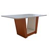 Mesa de Jantar 160x80cm Tampo MDF/vidro Apogeu - 12
