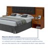 Cabeceira Casal / Queen 160cm 2 Mesas de Cabeceiras com Led Calitan - 6