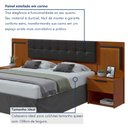 Ver imagem 3 de Cabeceira Casal / Queen 160cm 2 Mesas de Cabeceiras com Led Calitan