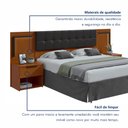 Ver imagem 7 de Cabeceira Casal / Queen 160cm 2 Mesas de Cabeceiras com Led Calitan
