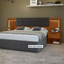 Ver imagem 2 de Cabeceira Casal / Queen 160cm 2 Mesas de Cabeceiras com Led Calitan