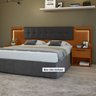 Cabeceira Casal / Queen 160cm 2 Mesas de Cabeceiras com Led Calitan - 2