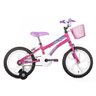 Bicicleta Infantil Aro 16 Tina Com Cesta Rosa Houston Bike - 1
