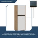 Ver imagem 5 de Armário Paneleiro 2 Portas Confort Marrom/Cinamomo/Off White