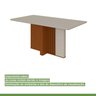 Mesa de Jantar Retangular 160x80cm 6 Lugares Tampo MDF Astrid - 9